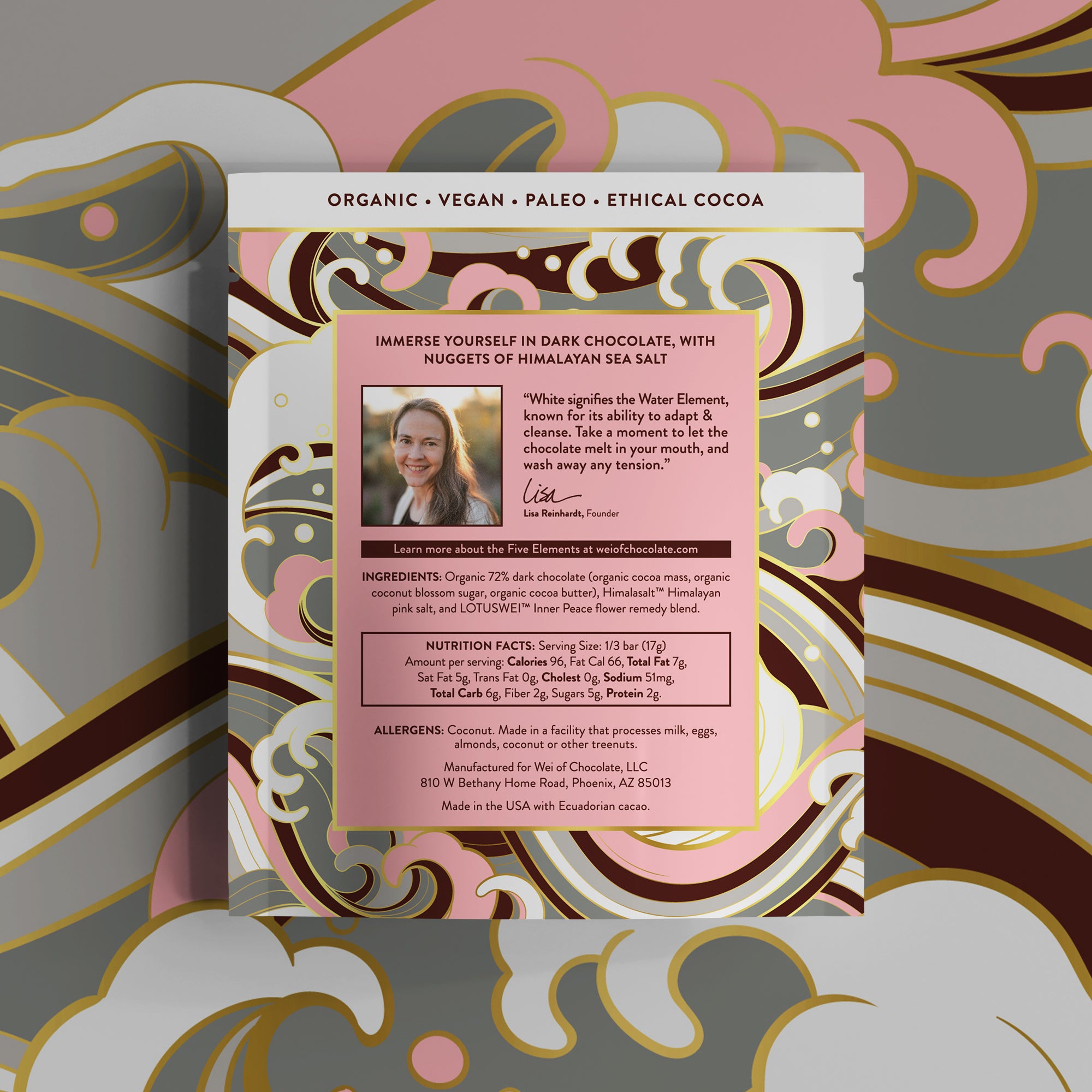 Subtle Art Studios Picture Stand - Pink Himalayan Milk Chocolate - Pink